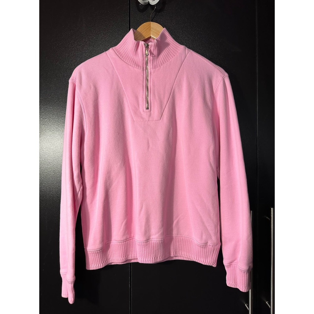 Vintage Womens Pink Quarter Zip Made in USA